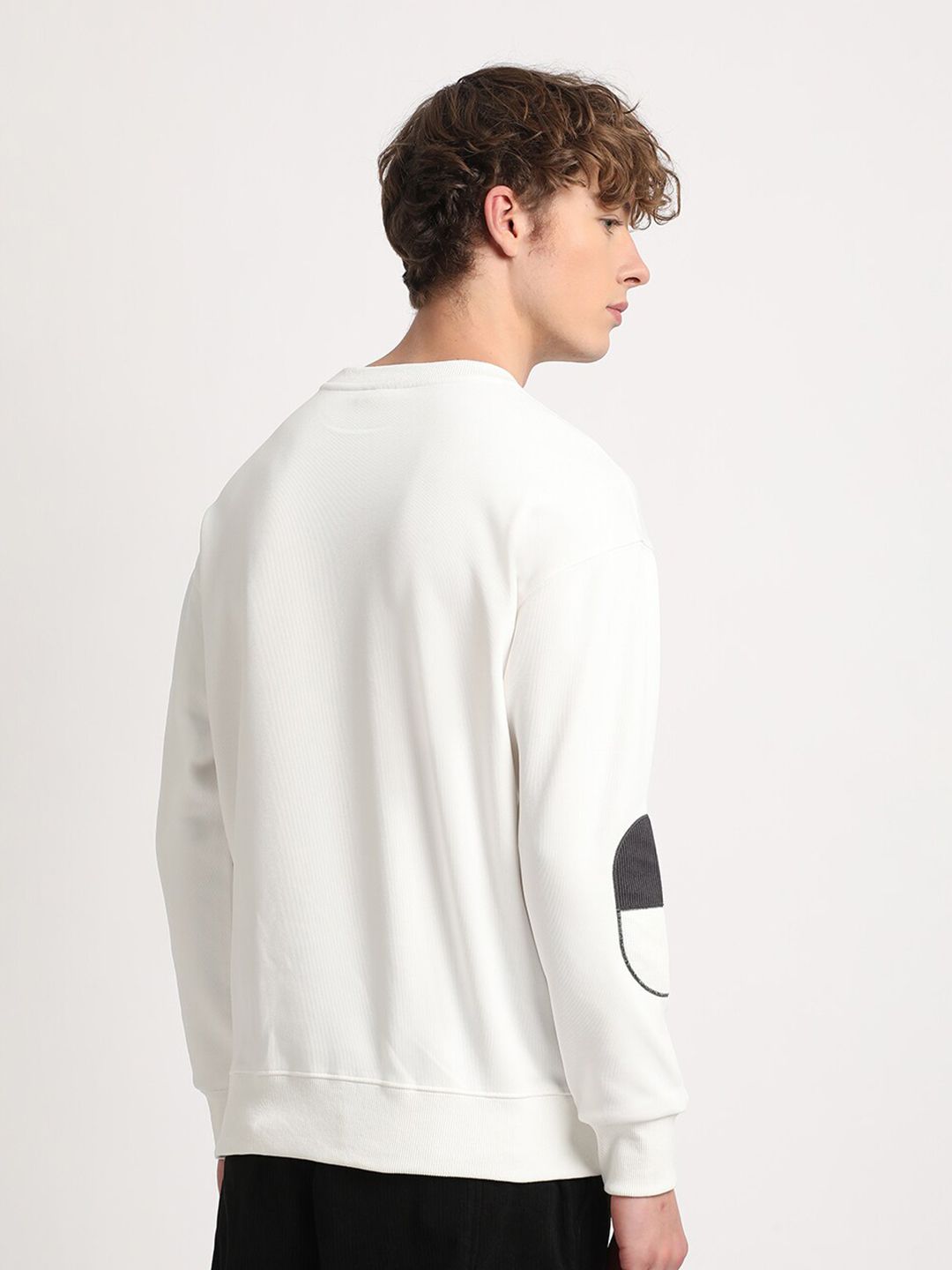 THE BEAR HOUSE Relaxed Fit Drop Shoulder Sleeves Pullover