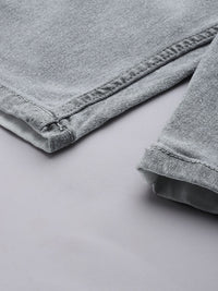 The Indian Garage Co Men White Colourblocked Denim Shorts