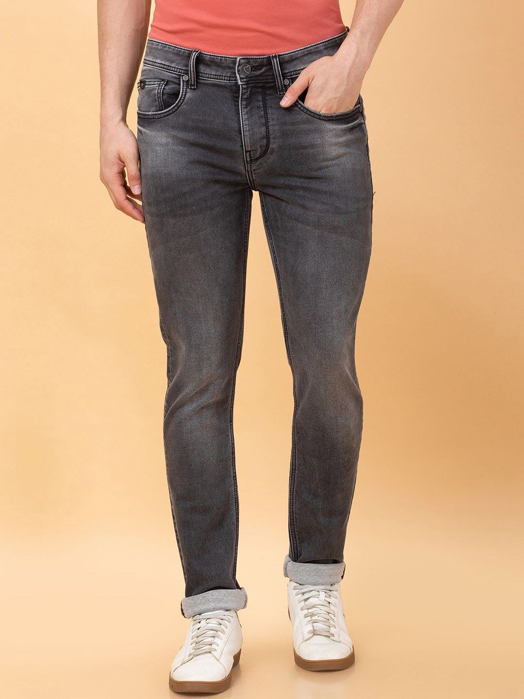 Being Human Men Skinny Fit Heavy Fade Jeans