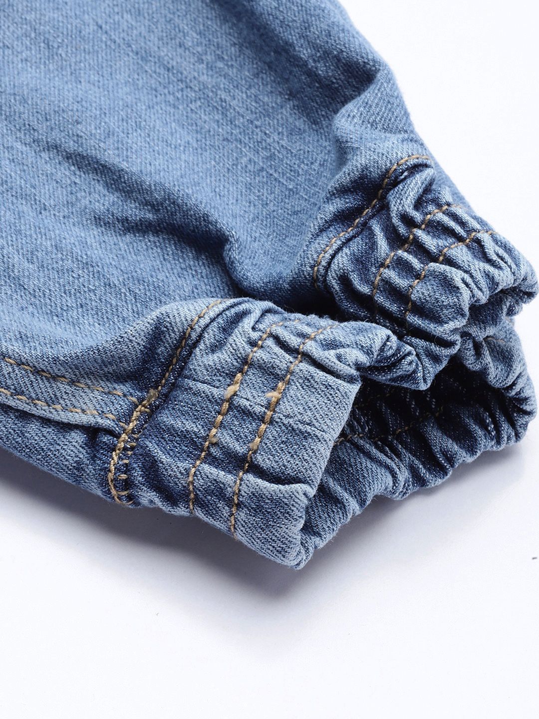 The Indian Garage Co Men Blue Denim Joggers