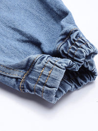 The Indian Garage Co Men Blue Denim Joggers