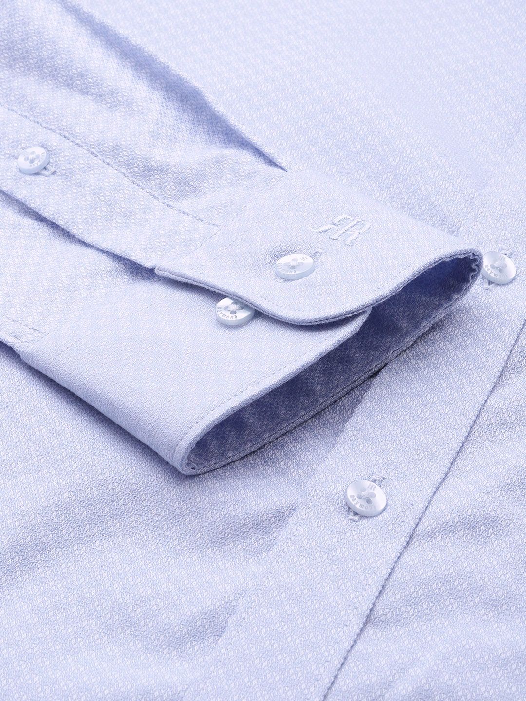 Raymond Pure Cotton Self Design Slim Fit Formal Shirt