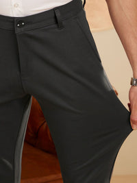 DENNISON Men Smart Tapered Fit Easy Wash 4-Way Lycra Trouser