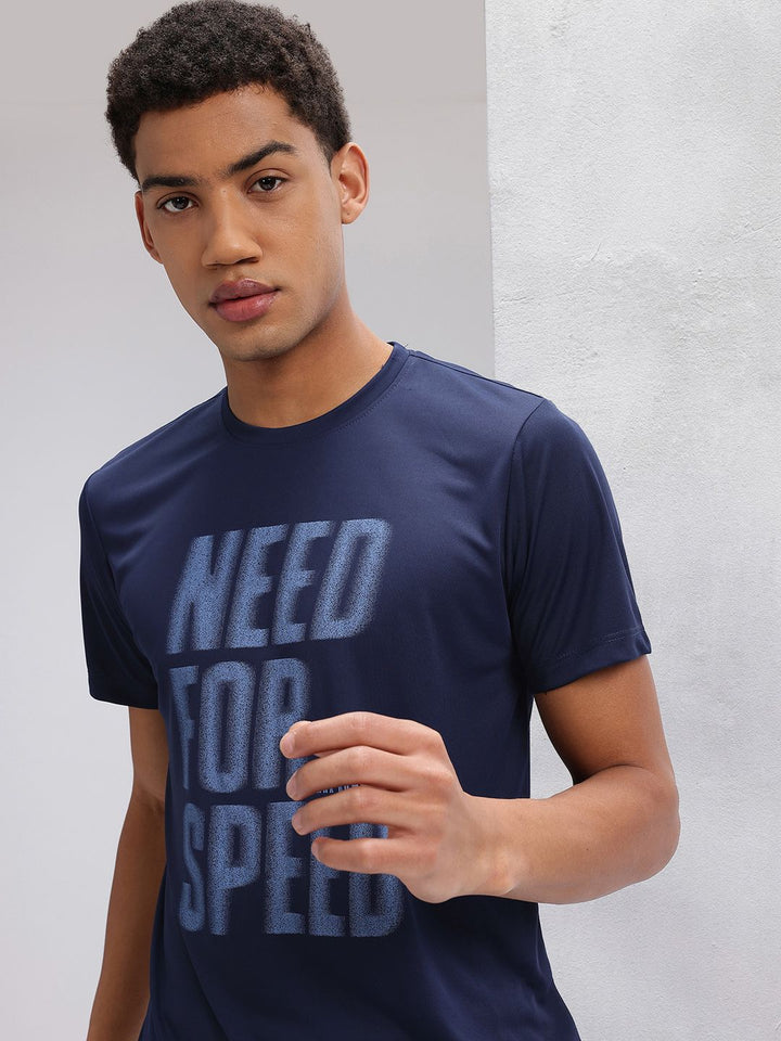 HRX by Hrithik Roshan Rapid-Dry Typography Print Running T-shirt