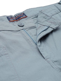 The Indian Garage Co Men Relaxed Fit Ripstop Cargo Trousers