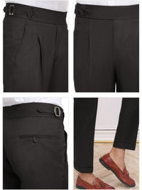 Seluar Gurkha Slim Fit Coklat Gelap KLOTTHE Lelaki