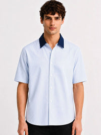 ADRO Men Relaxed Striped Casual Shirt