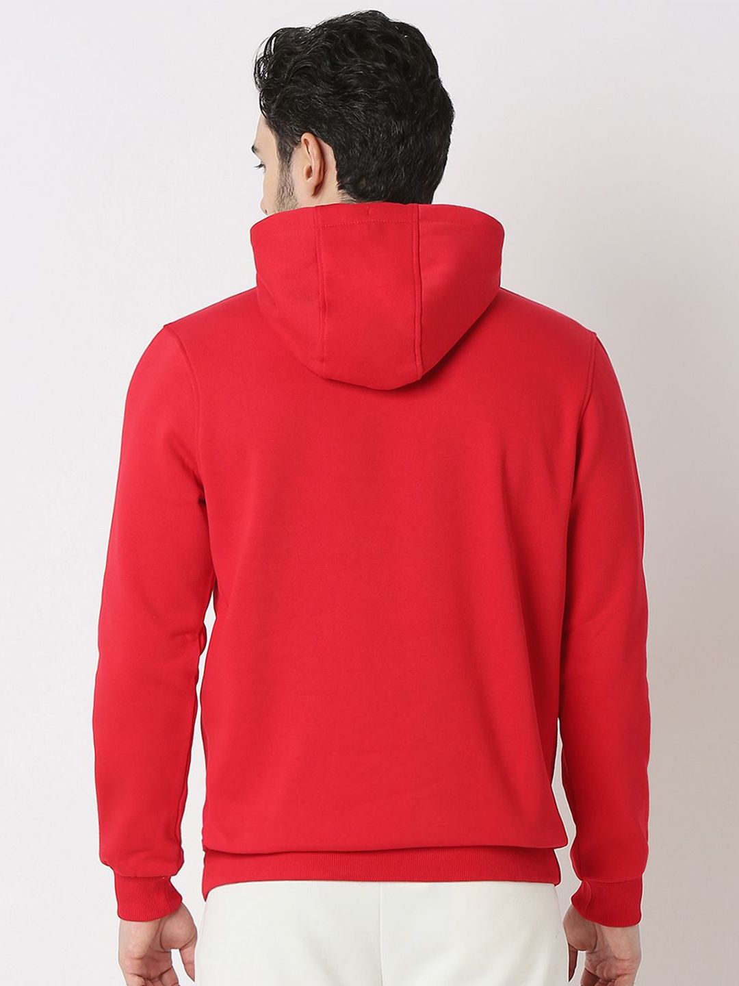 SPYKAR Men Alphanumeric Printed Hooded Sweatshirt