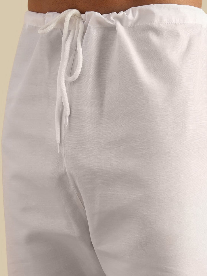 SOJANYA Men Embroidered Regular Pure Cotton Kurta with Pyjamas