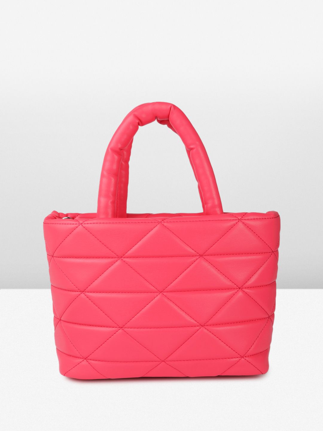 DressBerry Structured Quilted Handheld Bag with Pouch
