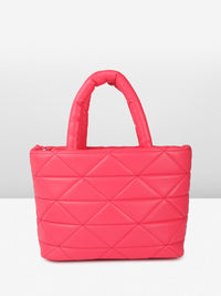 DressBerry Structured Quilted Handheld Bag with Pouch