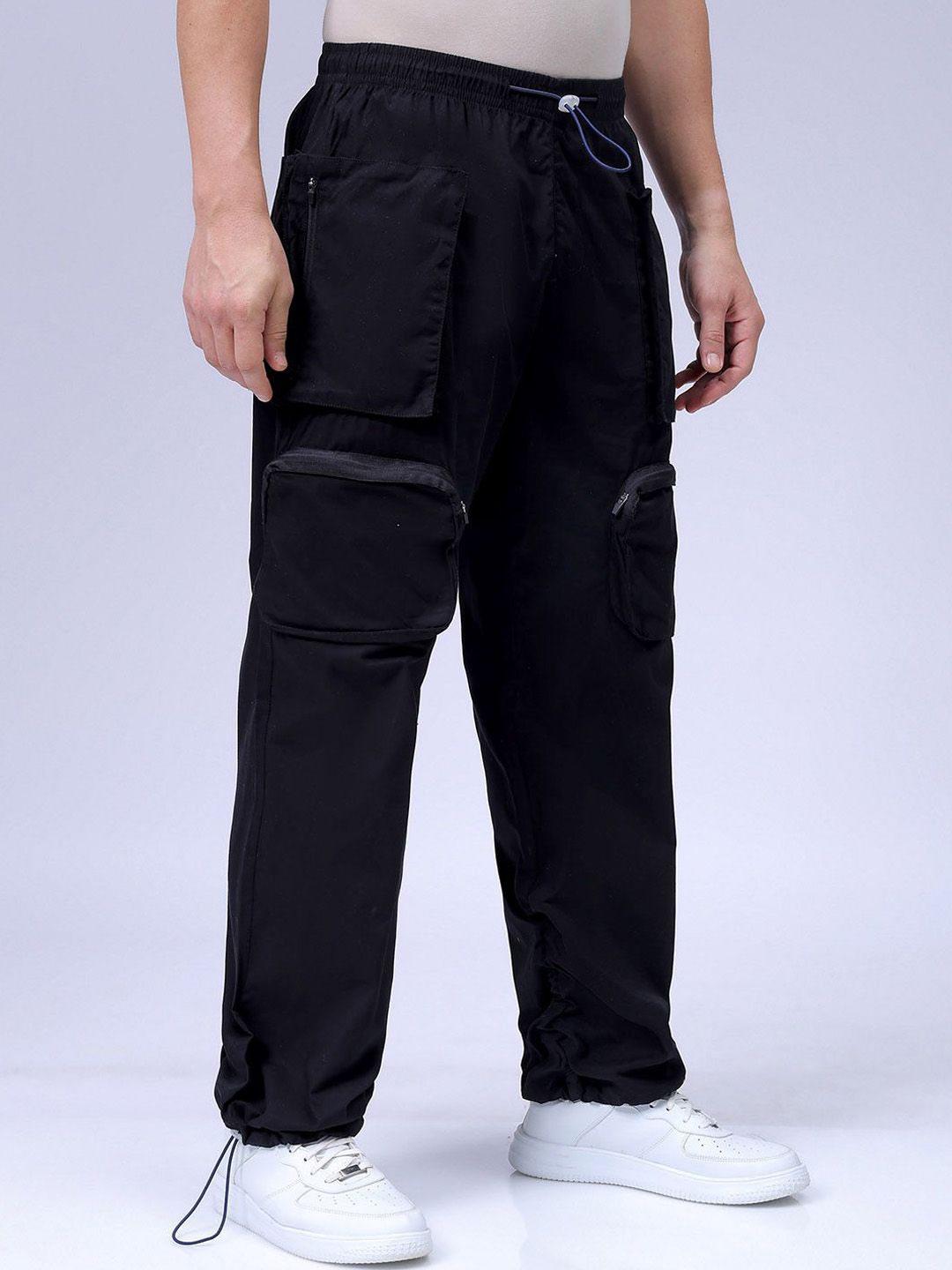 The Indian Garage Co Men Relaxed Fit Mid-Rise Cotton Joggers