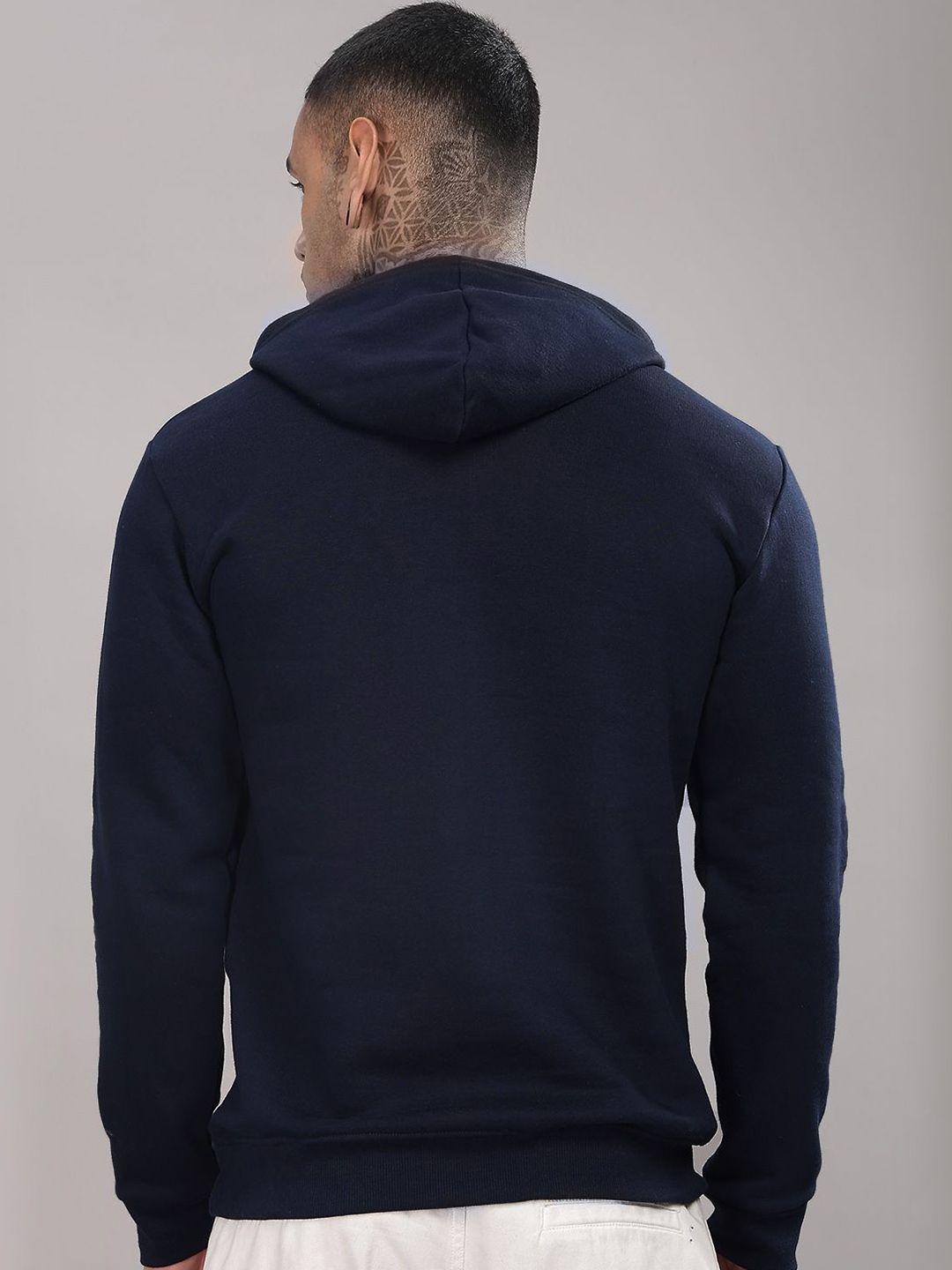 ADRO Men Printed Hooded Sweatshirt