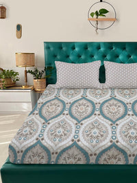 KLOTTHE Polycotton Bedsheet with 2 Pillow Covers