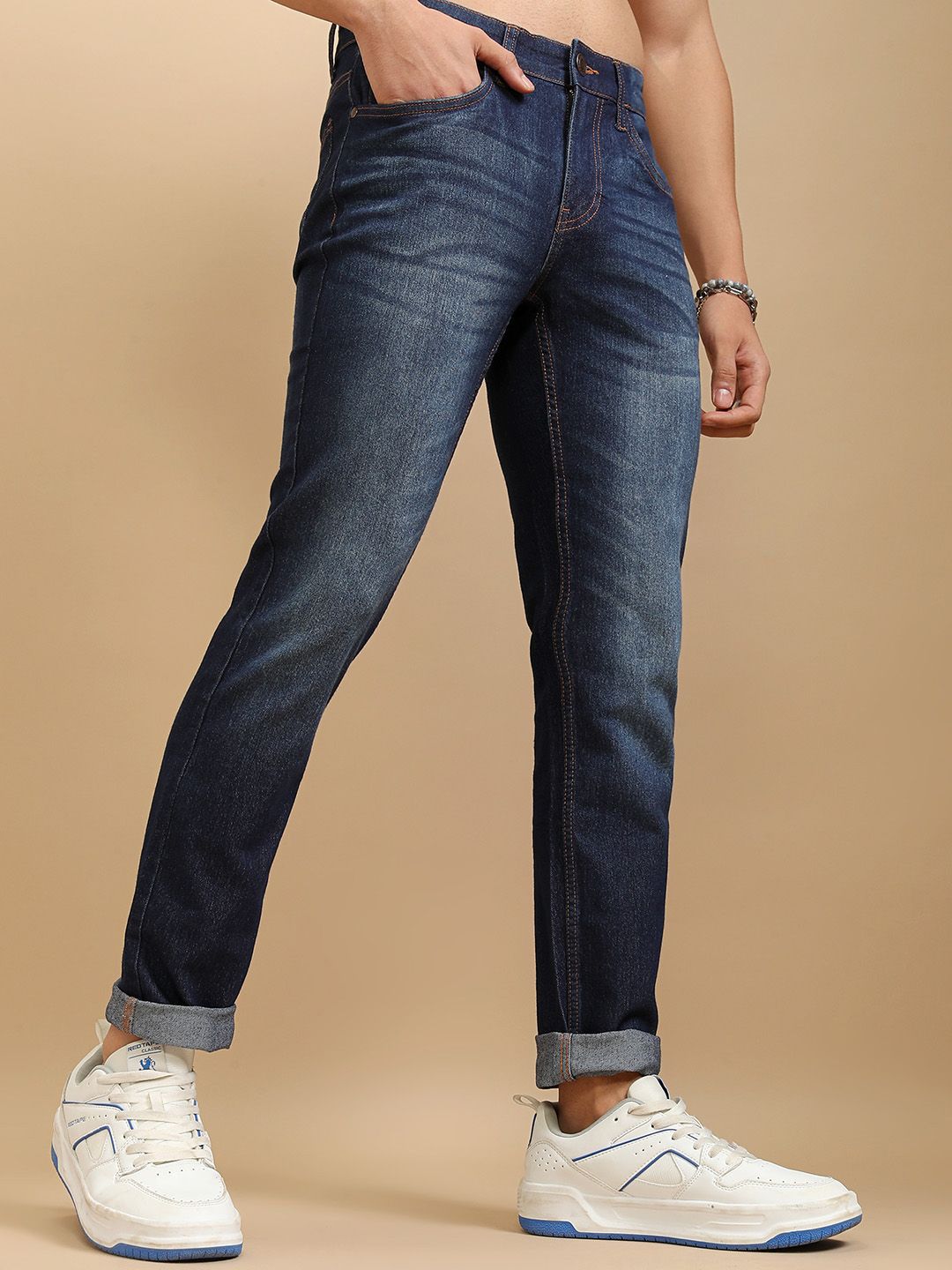 HIGHLANDER Men Slim Fit Light Fade Stretchable Jeans