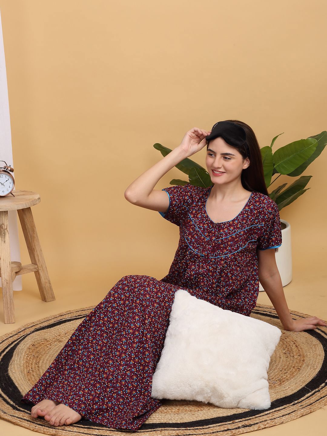 Sweet Dreams Printed Maxi Nightdress