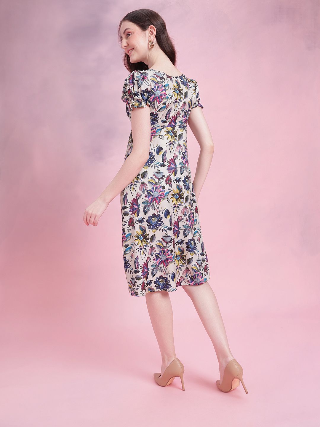 DressBerry Floral Fit& Flare Dress