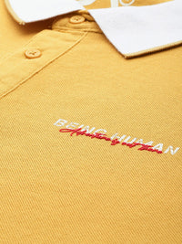 Being Human Polo Collar Pure Cotton T-shirt