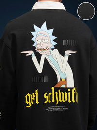 Highlander Warner Bros Rick & Morty Men Leak Shower Seat Polo Collar Tshirt