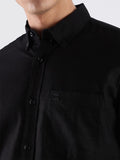 ADRO Men Standard Fit Solid Button-Down Collar Casual Shirt