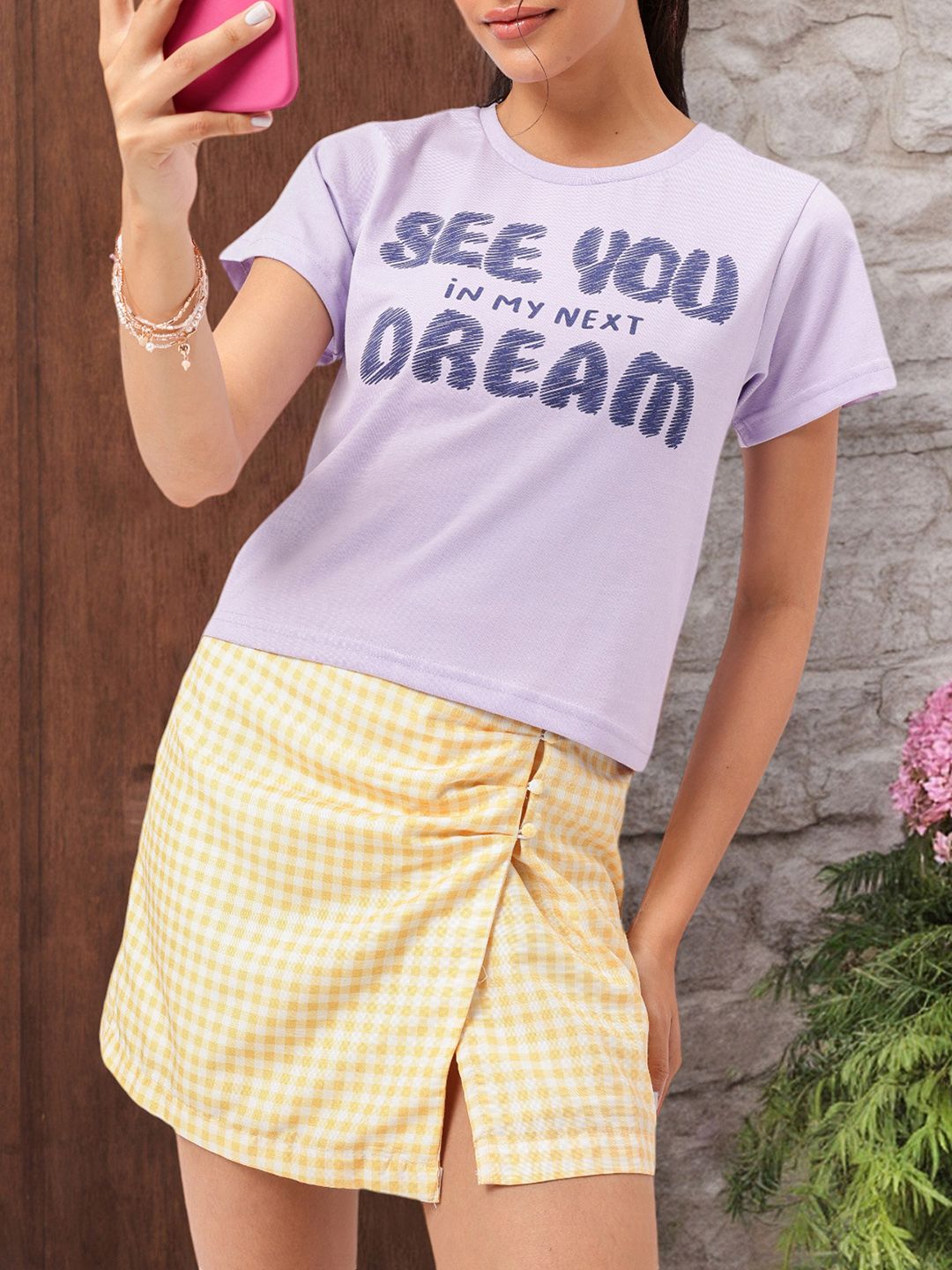 DressBerry Dreamy Delight Printed T-shirt
