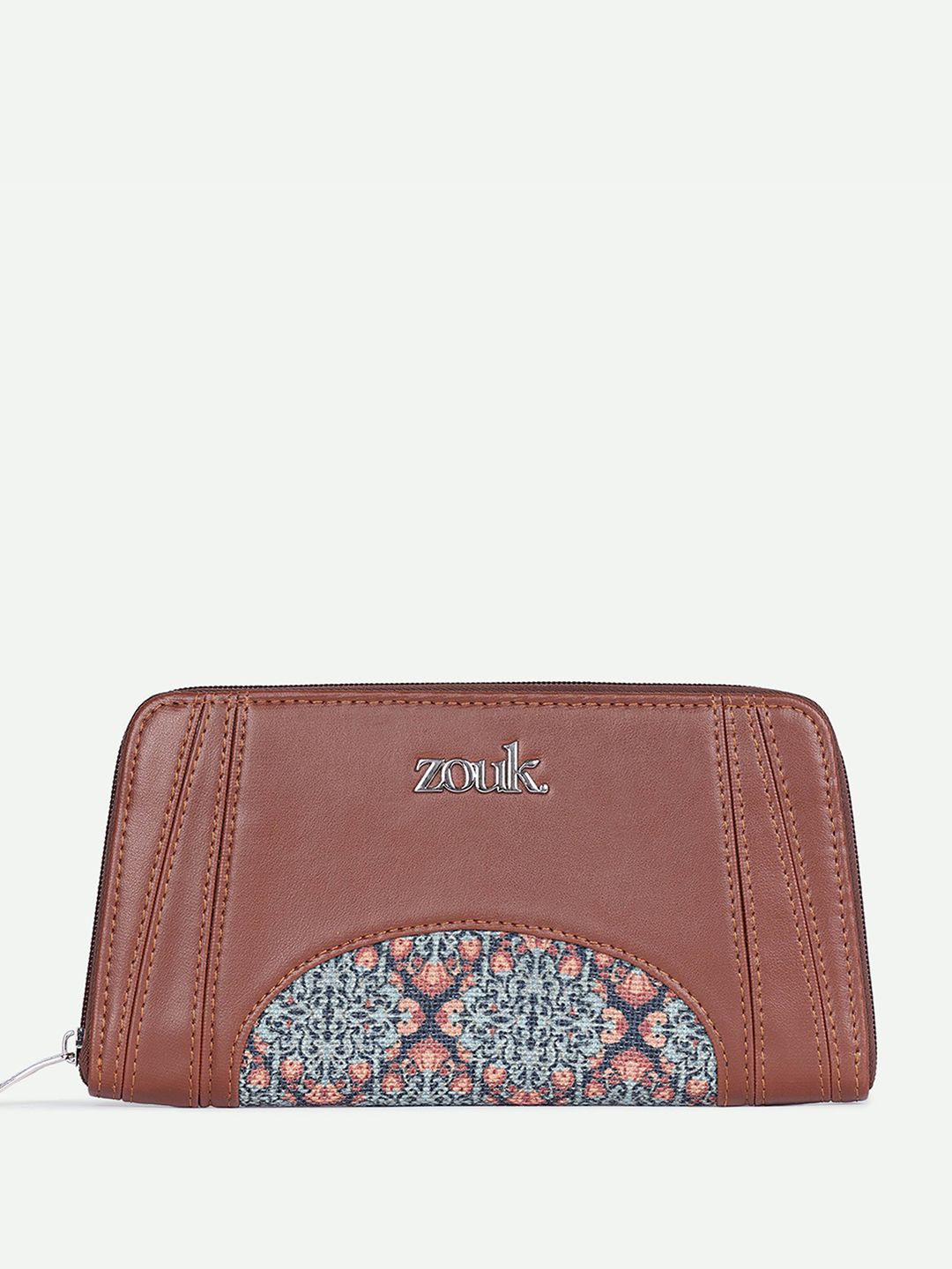 ZOUK Women Arika Zipper Wallet Kolkata Nouveau