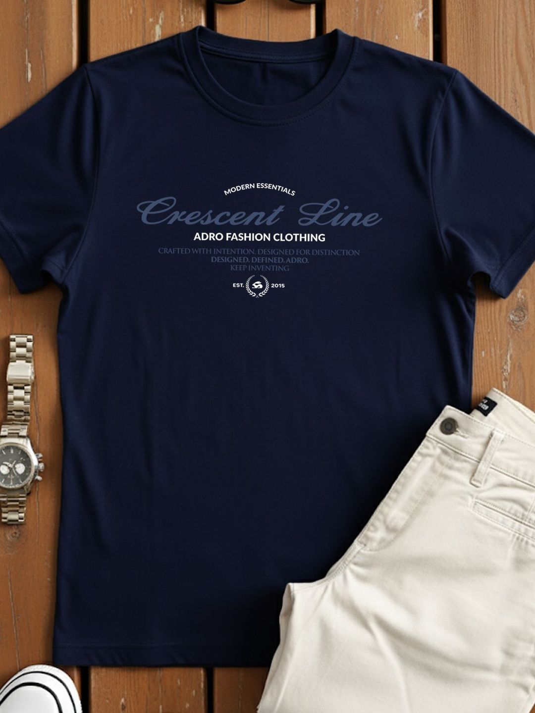 ADRO Men Typography Printed T-shirt
