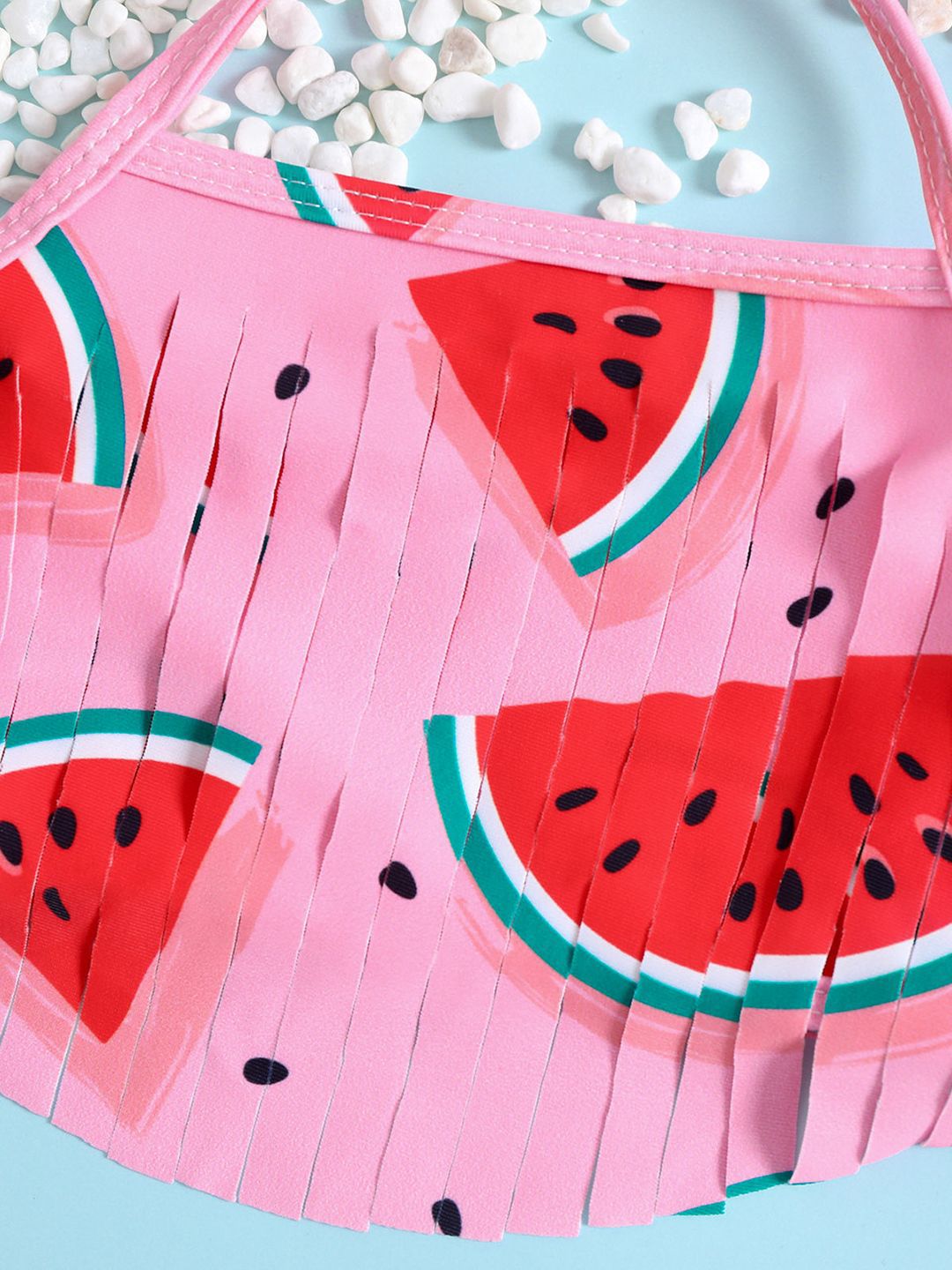 YK Infant Girls Printed Top & Briefs Swim Set