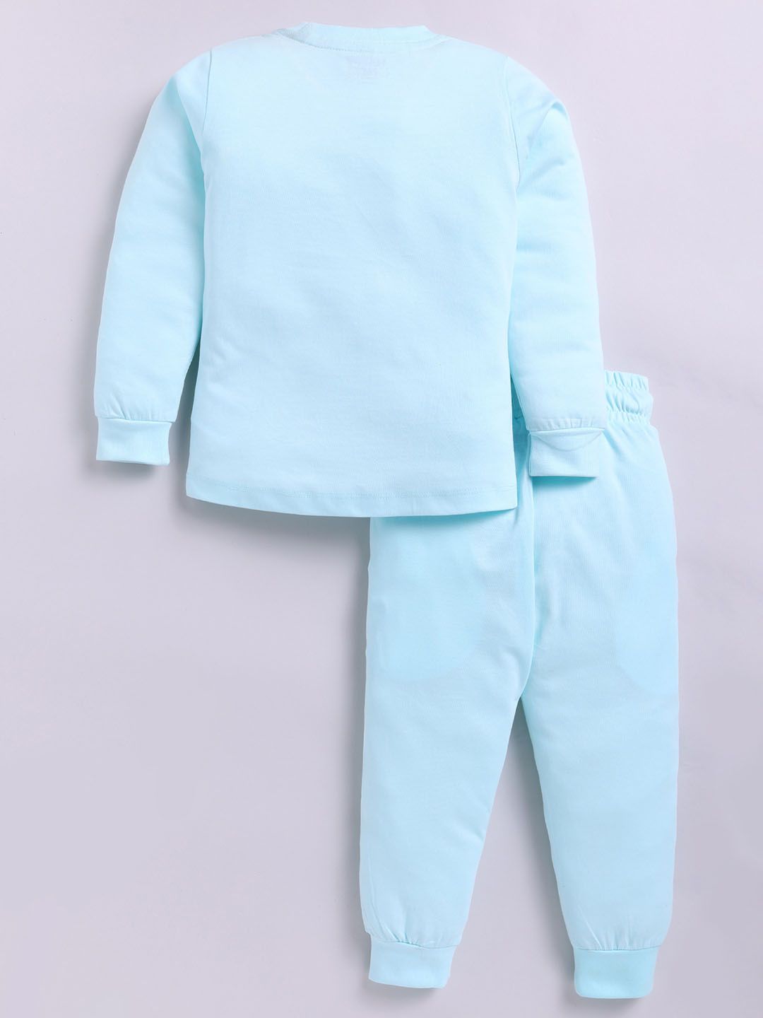 Happy Faces Girls Pure Cotton Peanuts Printed T-shirt with Joggers