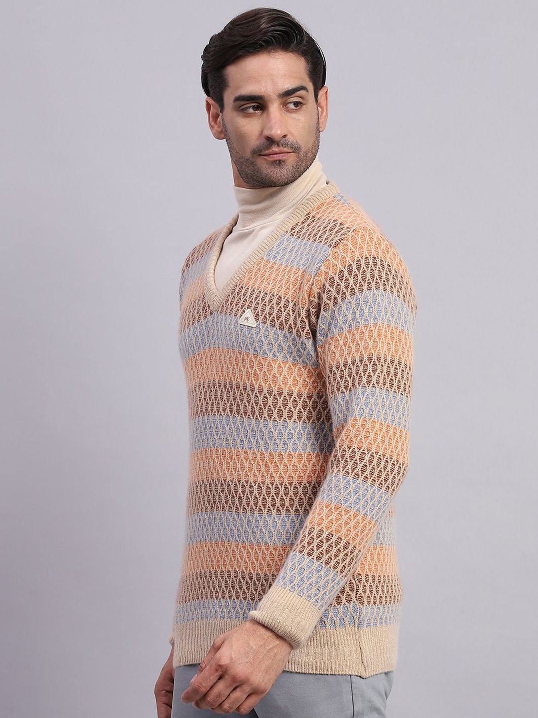 Monte Carlo Men Self Design Pullover