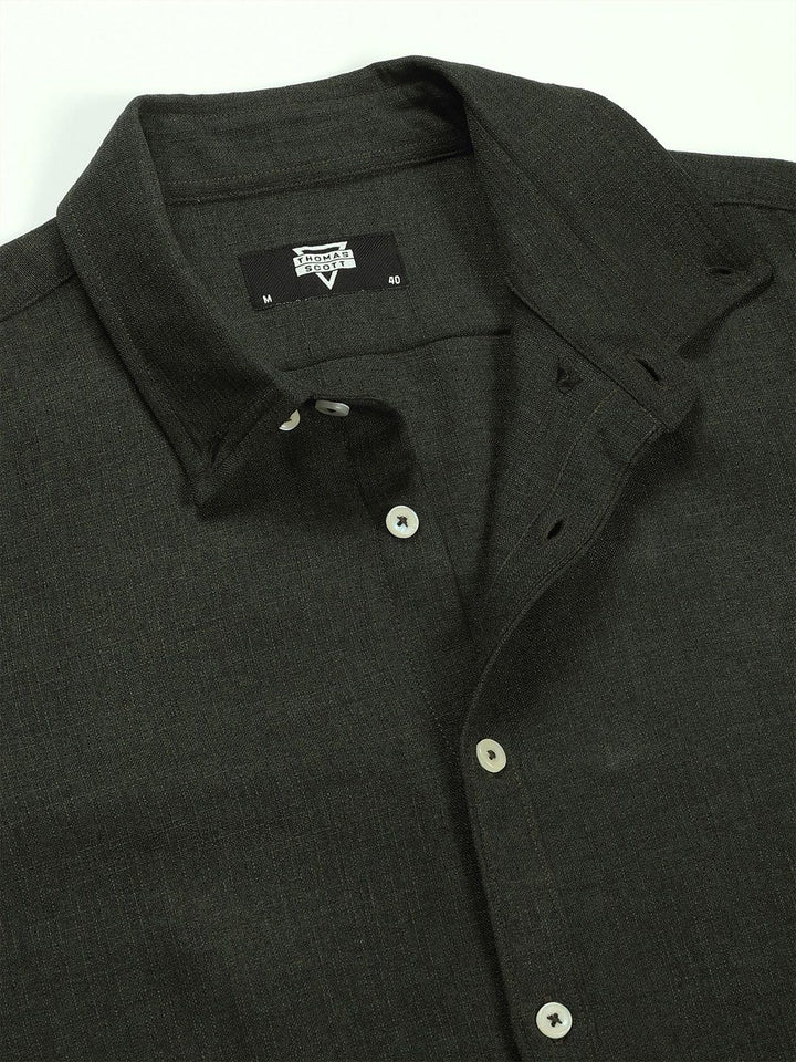 Thomas Scott Men Slim Fit Button-Down Collar Casual Shirt