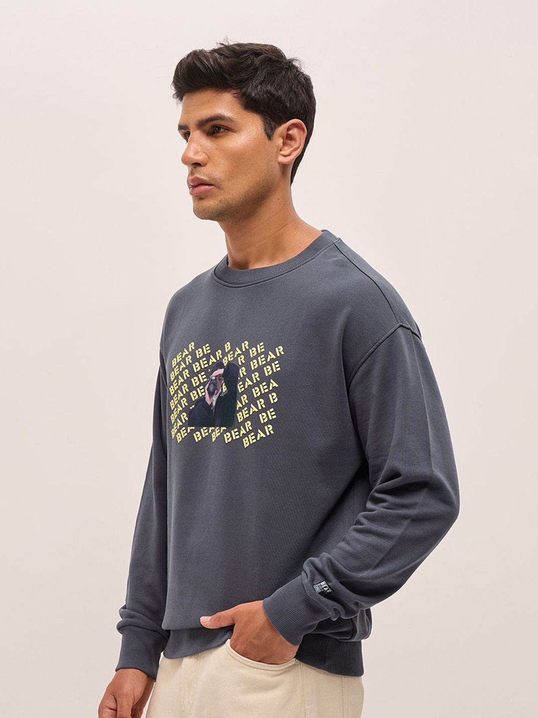 THE BEAR HOUSE Men Graphic Print Sweatshirt