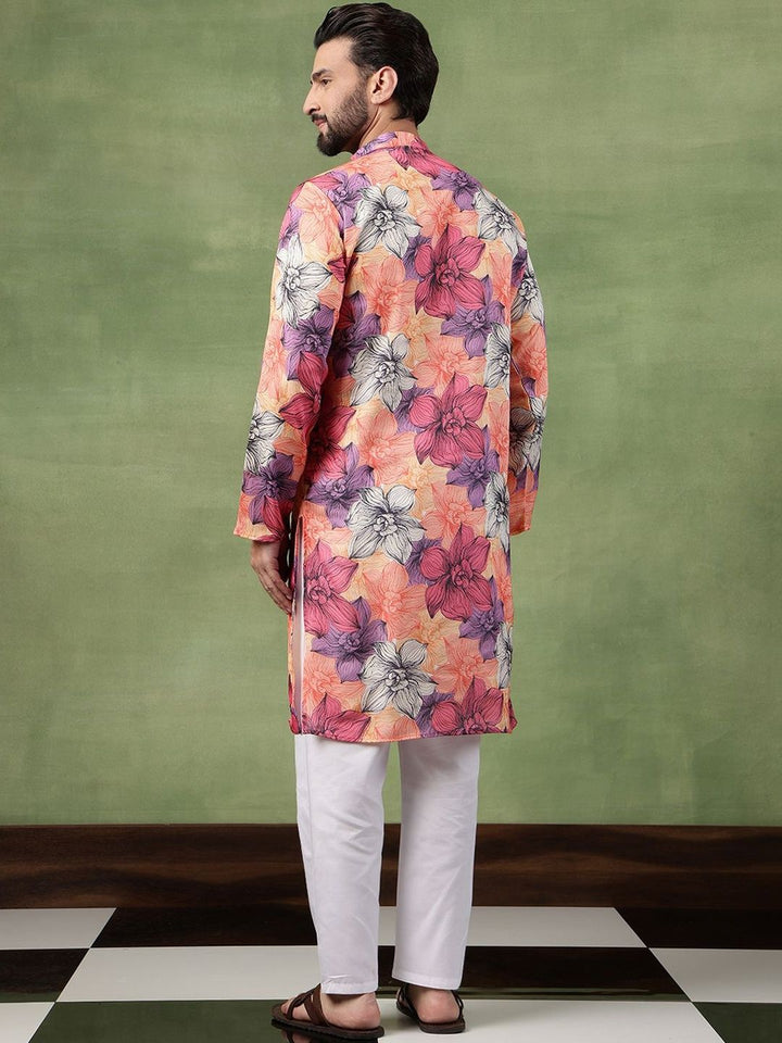 SOJANYA Men Floral Printed Kurta