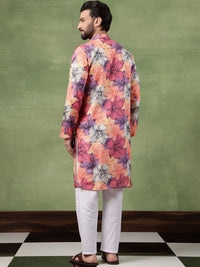SOJANYA Men Floral Printed Kurta