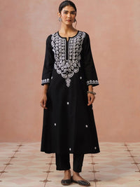 House of Chikankari Women Embroidered Thread Work Kurta