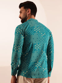 Anouk Ethnic Motifs Printed Mandarin Collar Short Kurta