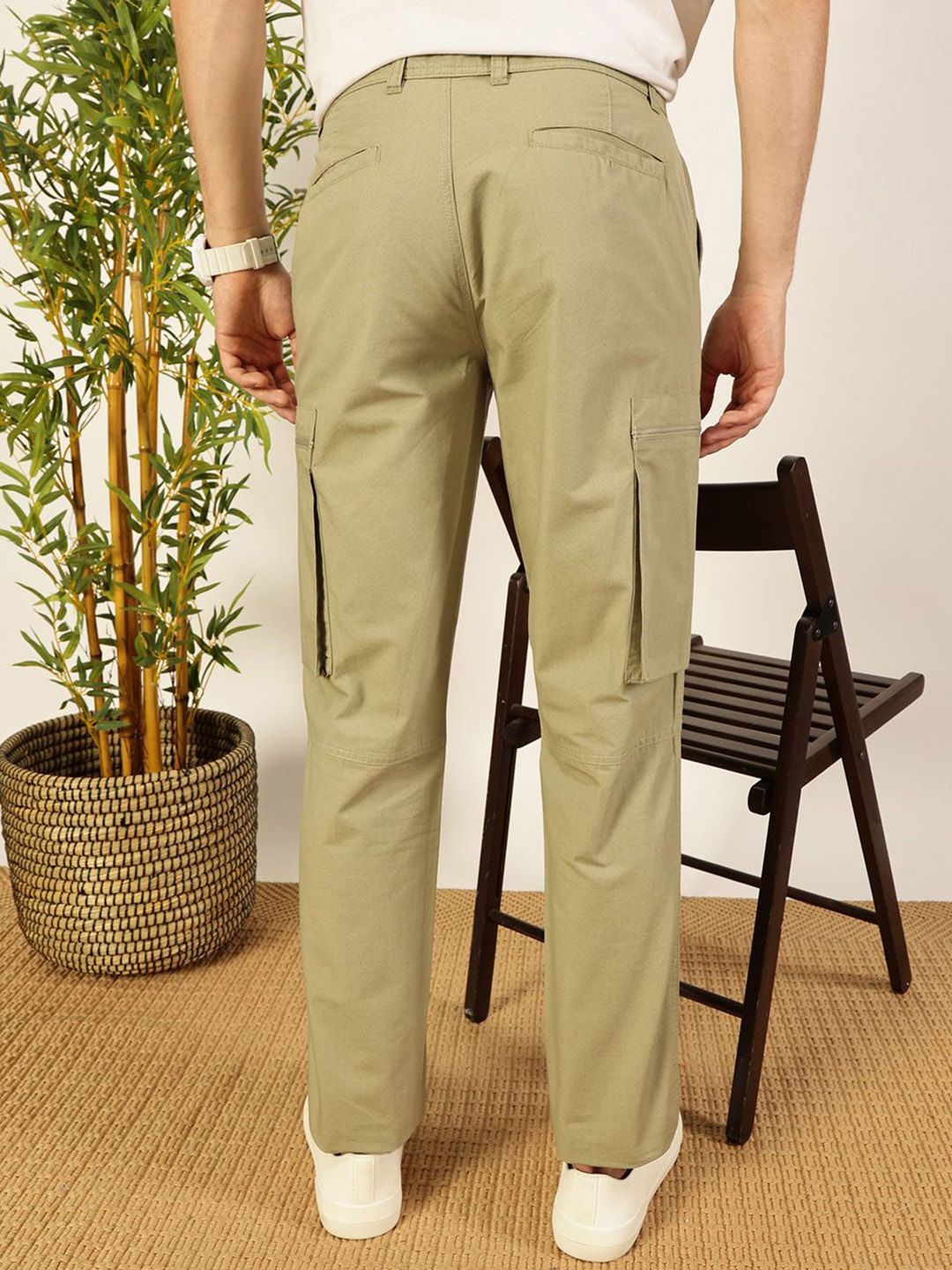 Thomas Scott Men Smart Easy Wash Cargo Trousers