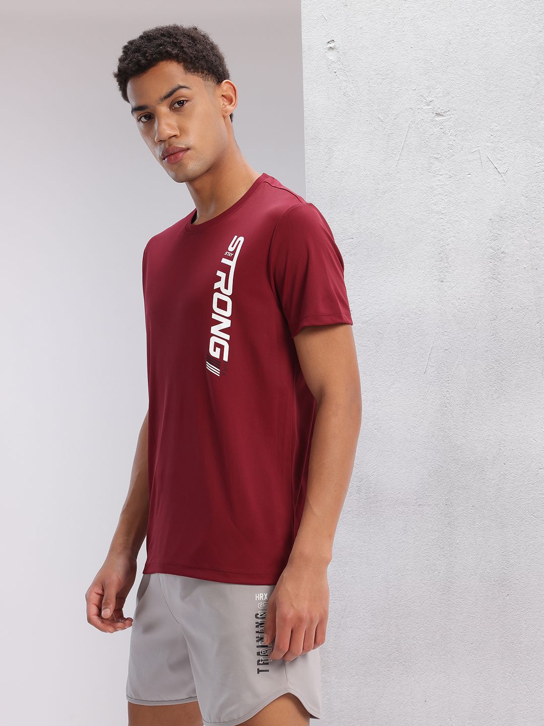 HRX by Hrithik Roshan Printed Rapid-Dry Training T-shirt