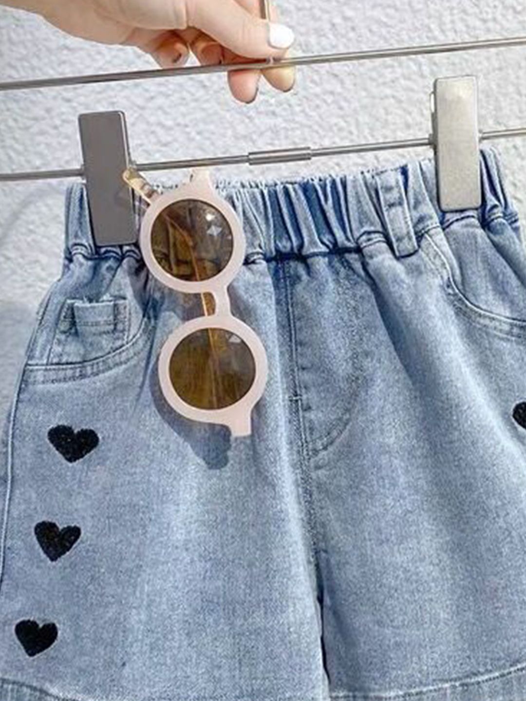 YK Girls Regular Fit Denim Shorts Technology