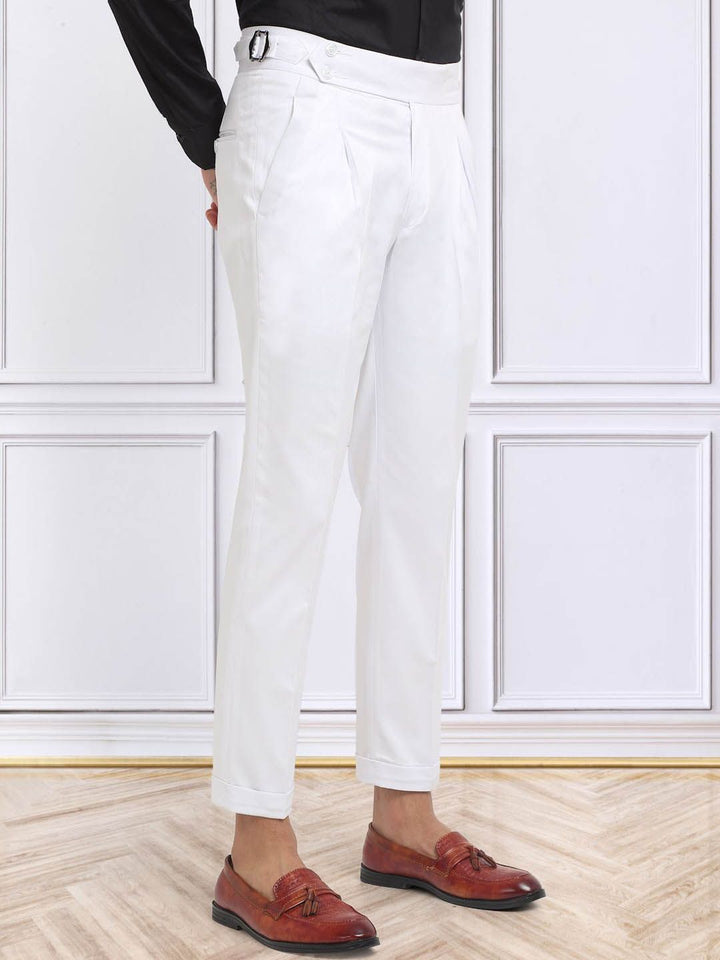 KLOTTHE Men Cotton Slim Fit Formal Trousers
