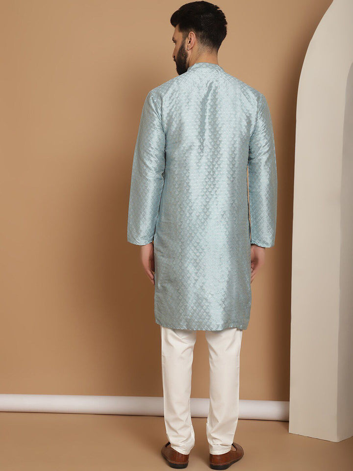 Anouk Ethnic Motifs Embroidered Straight Kurta With Churidar