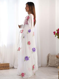 Saree mall Floral Organza Sarees