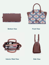 ZOUK Women Ethnic Motifs Printed Swagger Handheld Bag