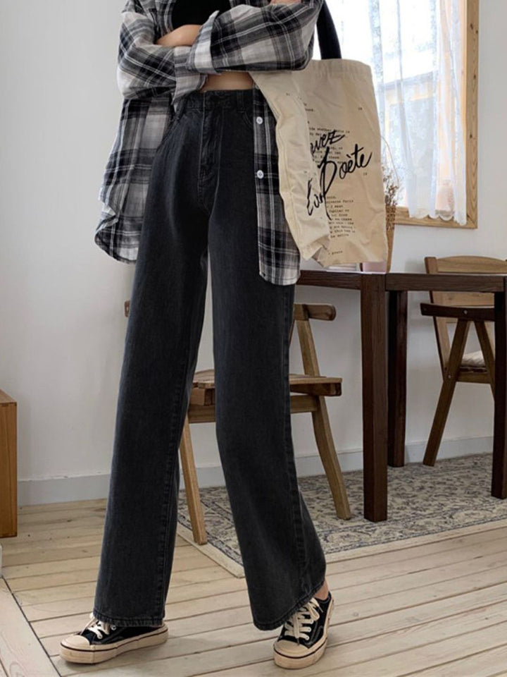 DressBerry Women Straight Fit High -Rise Jeans