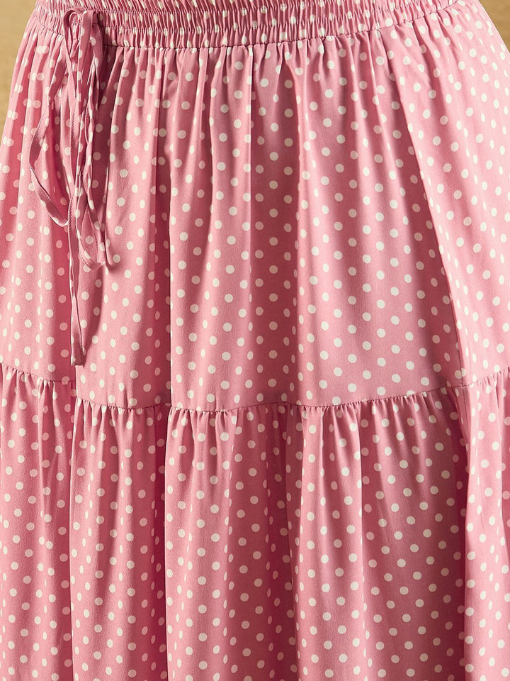 Berrylush Curve Plus Size Printed Top & Maxi Skirt