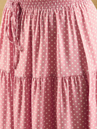 Berrylush Curve Plus Size Printed Top & Maxi Skirt