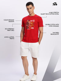 ADRO Men Red Tshirts