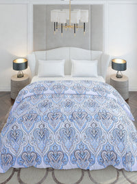 Monte Carlo Blue & White Floral Mild Winter 210 GSM Double Bed Duvet