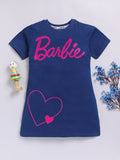 Happy Faces Kids Girls Printed Pure Cotton Longline T-Shirt