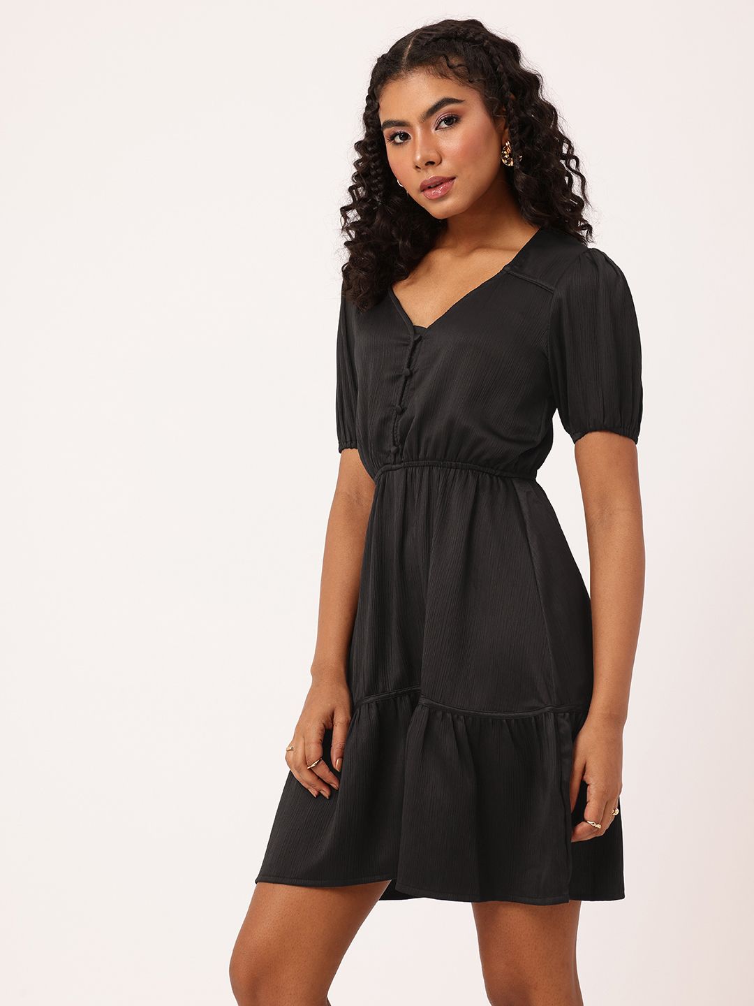 DressBerry The Perfect LBD Effortless Tiers Dress